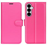 Custodia per telefono in pelle con supporto e motivo a flip orizzontale con trama Litchi, For Galaxy S26 FE 5G, For Galaxy S26+ 5G