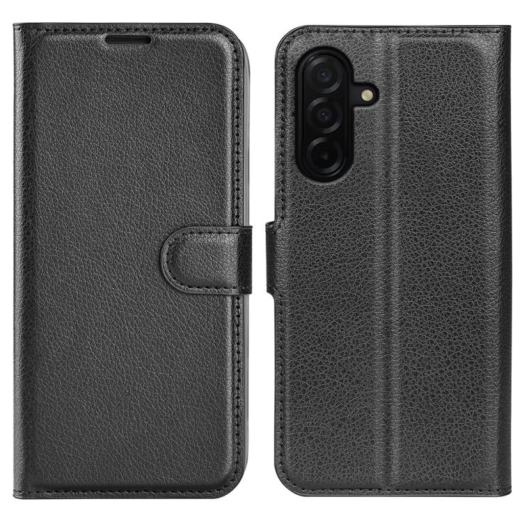 Custodia per telefono in pelle con supporto e motivo a flip orizzontale con trama Litchi, For Galaxy A37 5G, For Galaxy A27 5G