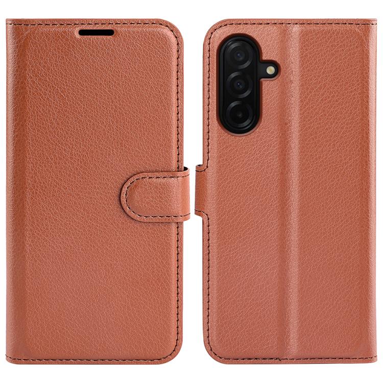 Custodia per telefono in pelle con supporto e motivo a flip orizzontale con trama Litchi, For Galaxy A37 5G, For Galaxy A27 5G