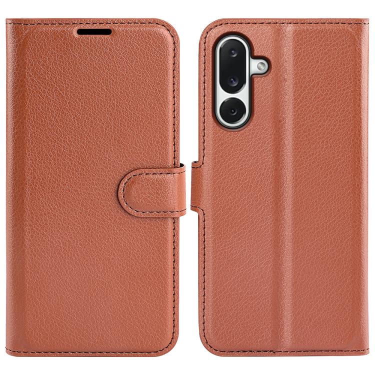 Custodia per telefono in pelle con supporto e motivo a flip orizzontale con trama Litchi, For Galaxy M36 5G / F36 5G, For Galaxy M16 / F16