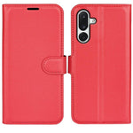 Custodia per telefono in pelle con supporto e motivo a flip orizzontale con trama Litchi, For Galaxy M36 5G / F36 5G, For Galaxy M16 / F16