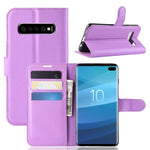 Custodia per telefono in pelle con supporto e motivo a flip orizzontale con trama Litchi, For Galaxy Xcover7 Pro, For Galaxy S10 5G 6.7