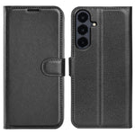Custodia per telefono in pelle con supporto e motivo a flip orizzontale con trama Litchi, For Galaxy S26 FE 5G, For Galaxy S26+ 5G