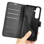 Custodia per telefono in pelle con supporto e motivo a flip orizzontale con trama Litchi, For Galaxy S26 FE 5G, For Galaxy S26+ 5G