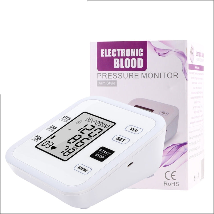 RZ205 Misuratore di pressione arteriosa Digitale automatico per la parte superiore del braccio Battimento cardiaco Monitor di pulsazioni Tonometro Sfigmomanometro per apparecchiature mediche