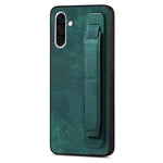 Custodia per telefono con retro in pelle e porta braccialetto retrò, For Samsung Galaxy A36