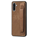 Custodia per telefono con retro in pelle e porta braccialetto retrò, For Samsung Galaxy A57 5G, For Samsung Galaxy A37 5G, For Samsung Galaxy S25 Edge 5G, For Samsung Galaxy A56 5G