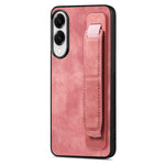 Custodia per telefono con retro in pelle e porta braccialetto retrò, For Samsung Galaxy A57 5G, For Samsung Galaxy A37 5G, For Samsung Galaxy S25 Edge 5G, For Samsung Galaxy A56 5G