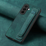 Custodia per telefono con retro in pelle e porta braccialetto retrò, For Samsung Galaxy A57 5G, For Samsung Galaxy A37 5G, For Samsung Galaxy S25 Edge 5G, For Samsung Galaxy A56 5G