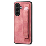 Custodia per telefono con retro in pelle e porta braccialetto retrò, For Samsung Galaxy A57 5G, For Samsung Galaxy A37 5G, For Samsung Galaxy S25 Edge 5G, For Samsung Galaxy A56 5G