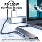 Adattatore hub USB C 5 in 1 con HDMI 4K e ricarica 100W