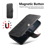 Custodia per telefono MagSafe con portafoglio staccabile multifunzione 2 in 1 Suteni Q05, For iPhone 12 Pro