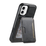 Suteni M3 Card Bag MagSafe Custodia per telefono in pelle di mucca, For iPhone 16 Pro, For iPhone 16 Plus, For iPhone 16, For iPhone 15 Pro Max, For iPhone 15 Pro, For iPhone 15 Plus, For iPhone 15, For iPhone 14 Plus