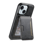 Suteni M3 Card Bag MagSafe Custodia per telefono in pelle di mucca, For iPhone 16 Pro, For iPhone 16 Plus, For iPhone 16, For iPhone 15 Pro Max, For iPhone 15 Pro, For iPhone 15 Plus, For iPhone 15, For iPhone 14 Plus