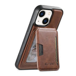 Suteni M3 Card Bag MagSafe Custodia per telefono in pelle di mucca, For iPhone 14, For iPhone 14 Pro, For iPhone 14 Pro Max, For iPhone 13 Pro Max, For iPhone 13 Pro, For iPhone 13, For iPhone 12, For iPhone 12 Pro Max