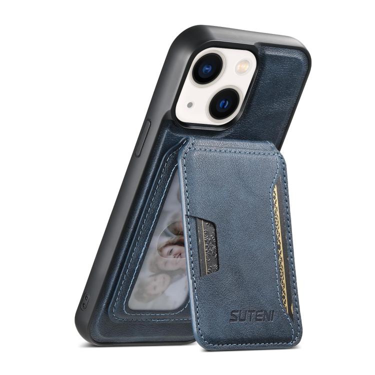 Suteni M3 Card Bag MagSafe Custodia per telefono in pelle di mucca, For iPhone 14, For iPhone 14 Pro, For iPhone 14 Pro Max, For iPhone 13 Pro Max, For iPhone 13 Pro, For iPhone 13, For iPhone 12, For iPhone 12 Pro Max