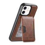 Suteni M3 Card Bag MagSafe Custodia per telefono in pelle di mucca, For iPhone 14, For iPhone 14 Pro, For iPhone 14 Pro Max, For iPhone 13 Pro Max, For iPhone 13 Pro, For iPhone 13, For iPhone 12, For iPhone 12 Pro Max