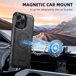 Suteni M4 Borsa per carte magnetiche MagSafe Custodia in pelle per telefono, For iPhone 13 Pro Max, For iPhone 13 Pro, For iPhone 13, For iPhone 12, For iPhone 12 Pro Max, For iPhone 12 Pro