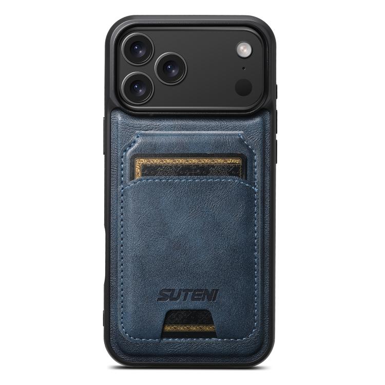 Suteni M5 Custodia per carte magnetiche MagSafe in pelle per telefono, For iPhone 18, For iPhone 18 Pro, For iPhone 18 Pro Max, For iPhone 17 Pro Max, For iPhone 17 Pro, For iPhone 17, For iPhone Air, For iPhone 16 Pro Max