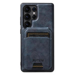 Suteni M5 Custodia per carte magnetiche MagSafe in pelle per telefono, For Samsung Galaxy S26 Ultra 5G, For Samsung Galaxy S25 Ultra 5G, For Samsung Galaxy S24 Ultra 5G, For Samsung Galaxy S23 Ultra 5G, For Samsung Galaxy S22 Ultra 5G