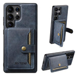 Suteni M4 Borsa per carte magnetiche MagSafe Custodia in pelle per telefono, For Samsung Galaxy S26 Ultra 5G, For Samsung Galaxy S25 Ultra 5G, For Samsung Galaxy S24 Ultra 5G, For Samsung Galaxy S23 Ultra 5G, For Samsung Galaxy S22 Ultra 5G