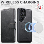 Custodia per telefono MagSafe con portafoglio staccabile multifunzione 2 in 1 Suteni Q05, For Samsung Galaxy S26 Ultra 5G, For Samsung Galaxy S25 Ultra 5G, For Samsung Galaxy S24 Ultra 5G, For Samsung Galaxy S23 Ultra 5G, For Samsung Galaxy S22 Ultra 5G