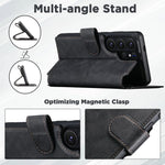 Custodia per telefono MagSafe con portafoglio staccabile multifunzione 2 in 1 Suteni Q05, For Samsung Galaxy S26 Ultra 5G, For Samsung Galaxy S25 Ultra 5G, For Samsung Galaxy S24 Ultra 5G, For Samsung Galaxy S23 Ultra 5G, For Samsung Galaxy S22 Ultra 5G