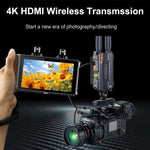 BOVBOX 098 per fotocamere DSLR 4K HD Wireless Extender SDI HDMI Doppia interfaccia Video Monitor, US Plug, UK Plug, EU Plug, AU Plug