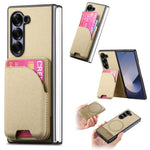 Custodia per telefono con retro magnetico in pelle e tessuto twill, For Galaxy Z Fold8 Ultra 5G, For Galaxy Z Fold7 5G, For Galaxy Z Fold6