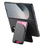 Custodia per telefono con retro magnetico in pelle e tessuto twill, For Galaxy Z Fold8 Ultra 5G, For Galaxy Z Fold7 5G, For Galaxy Z Fold6