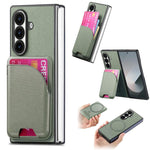 Custodia per telefono con retro magnetico in pelle e tessuto twill, For Galaxy Z Fold8 Ultra 5G, For Galaxy Z Fold7 5G, For Galaxy Z Fold6
