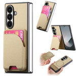 Custodia per telefono con retro magnetico in pelle e tessuto twill, For Galaxy Z Fold8 Ultra 5G, For Galaxy Z Fold7 5G, For Galaxy Z Fold6