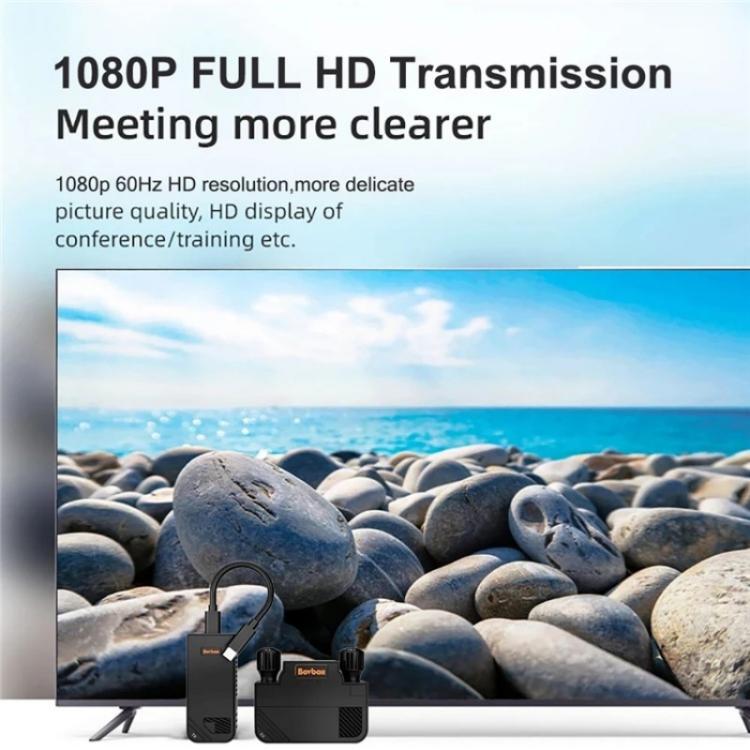 BOVBOX 091-TC per telefono proiettore USB C trasmettitore e ricevitore wireless estensore video, US Plug, UK Plug, EU Plug, AU Plug