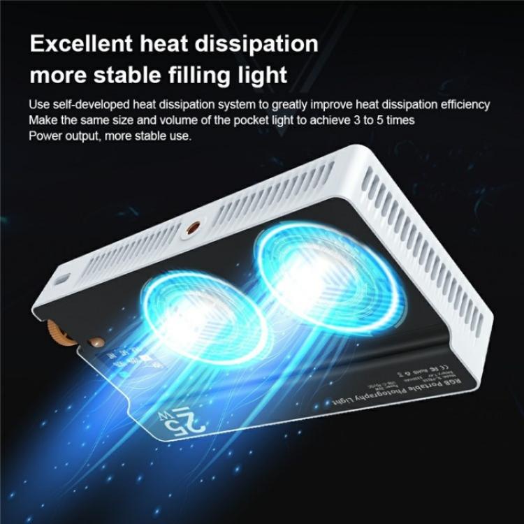 PB25R Luce LED RGB portatile per videoconferenza