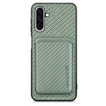 Custodia per telefono Magsafe in pelle e fibra di carbonio, For Samsung Galaxy A57 5G, For Samsung Galaxy A37 5G, For Samsung Galaxy S25 Edge 5G, For Samsung Galaxy A56 5G