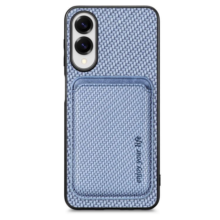 Custodia per telefono Magsafe in pelle e fibra di carbonio, For Samsung Galaxy A57 5G, For Samsung Galaxy A37 5G, For Samsung Galaxy S25 Edge 5G, For Samsung Galaxy A56 5G