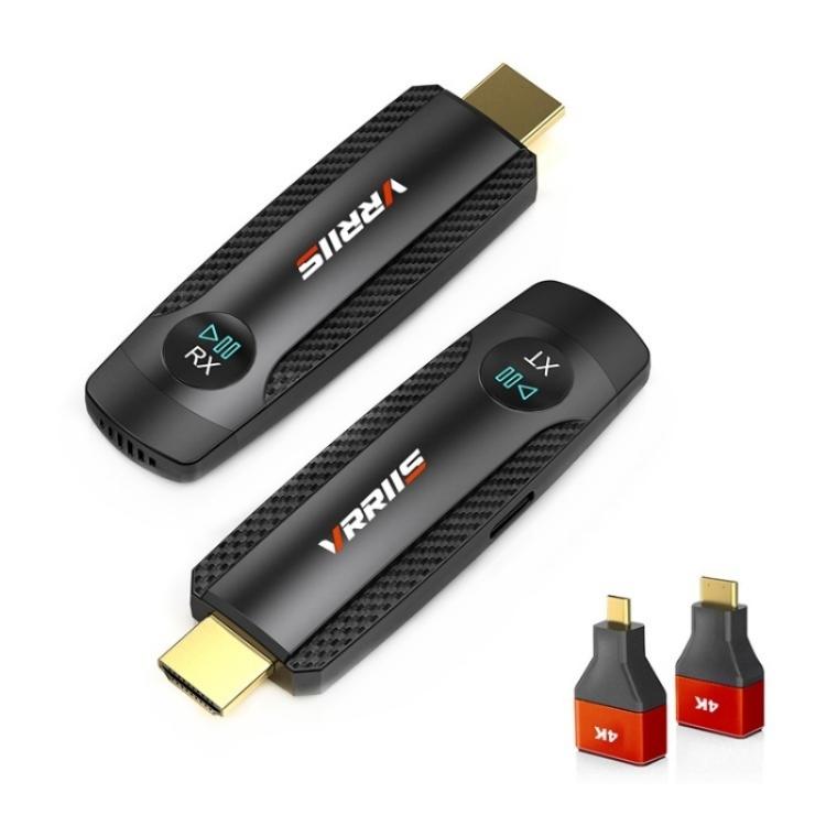 VRRIIS 094 100m HD Video Trasmettitore Ricevitore Wireless HDMI Extender 1080P, 094
