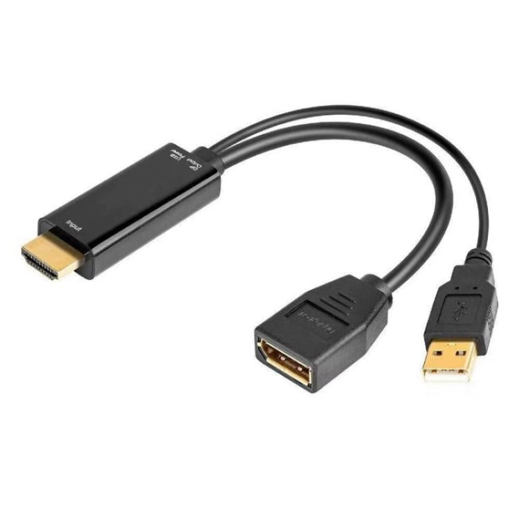 Convertitore HD1 HDMI 2.0b maschio a DP 1.4 femmina 4K 60Hz Cavo adattatore HDMI a DisplayPort