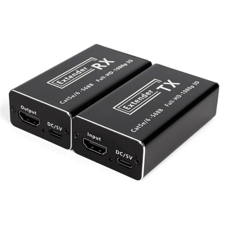 D1-1 / D2-1 Network Cable HD Video Signal Transmitter 50m Extender HDMI to RJ45 Extender, US Plug, EU Plug