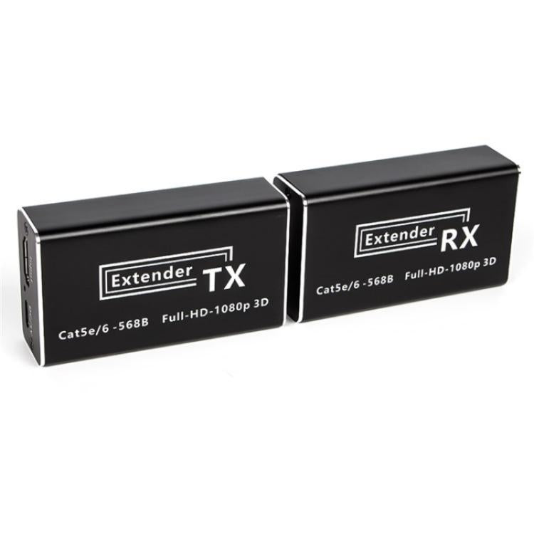 D1-1 / D2-1 Network Cable HD Video Signal Transmitter 50m Extender HDMI to RJ45 Extender, US Plug, EU Plug