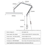 Lampada LED pieghevole per extension ciglia e tatuaggi
