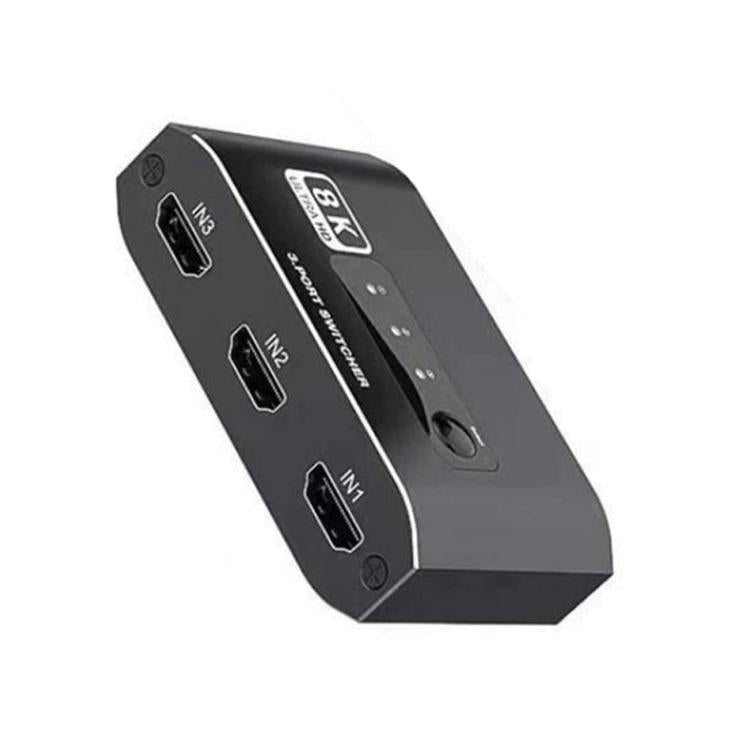 Q8Q3-2 8K 3 In 1 Out HDMI 2.1 Video Switcher 4K 120Hz HDMI Switch, Q8Q3-2