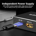 Q8Q3-3 Gaming Home Theater HDMI 2.1 Switch 3x1 8K 4K 120Hz HDR Audio Video Synchronizer