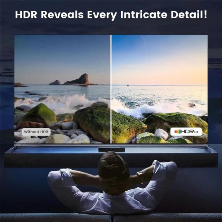 Q8-4 With Remote Control HDMI 2.1 8K 60Hz Gaming Home Theater Switcher 4x1 Adapter, US Plug, EU Plug
