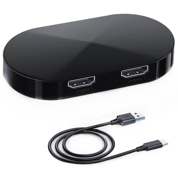 F12A For Dual Monitors HDMI 2.0 Splitter 1x2 4K 30Hz 1080P 3D HDCP2.2 HDMI Adapter, US Plug, EU Plug