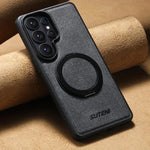 Custodia per telefono Suteni G3 con rotazione a 360°, supporto MagSafe e retro in pelle denim., For Samsung Galaxy S26 Ultra 5G, For Samsung Galaxy S25 Ultra 5G, For Samsung Galaxy S24 Ultra 5G, For Samsung Galaxy S23 Ultra 5G                          ...