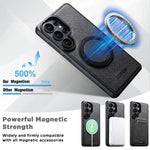 Custodia per telefono Suteni G3 con rotazione a 360°, supporto MagSafe e retro in pelle denim., For Samsung Galaxy S26 Ultra 5G, For Samsung Galaxy S25 Ultra 5G, For Samsung Galaxy S24 Ultra 5G, For Samsung Galaxy S23 Ultra 5G                          ...