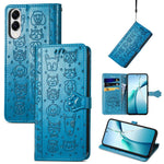 Custodia per telefono in pelle con stampa a rilievo di cane e gatto, For Samsung Galaxy A57 5G, For Samsung Galaxy A37 5G, For Samsung Galaxy S25 Edge 5G