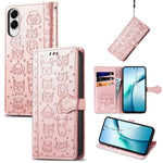 Custodia per telefono in pelle con stampa a rilievo di cane e gatto, For Samsung Galaxy A57 5G, For Samsung Galaxy A37 5G, For Samsung Galaxy S25 Edge 5G