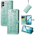 Custodia per telefono in pelle con stampa a rilievo di cane e gatto, For Samsung Galaxy A57 5G, For Samsung Galaxy A37 5G, For Samsung Galaxy S25 Edge 5G